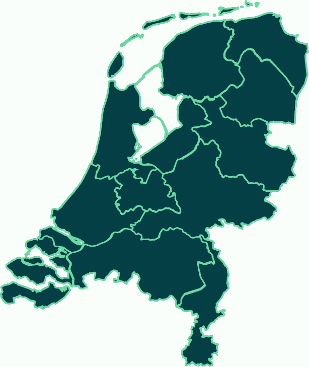 Landkaart Nederland